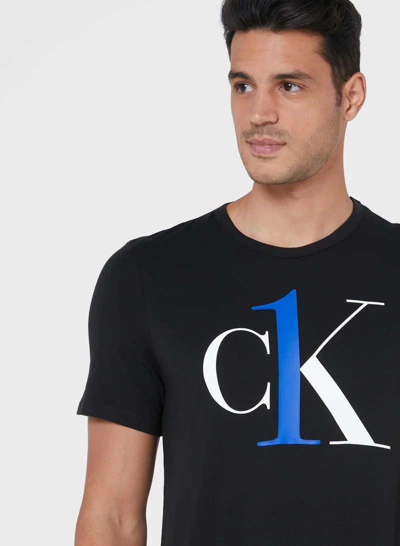CALVIN KLEIN Logo Crew Neck T-Shirt