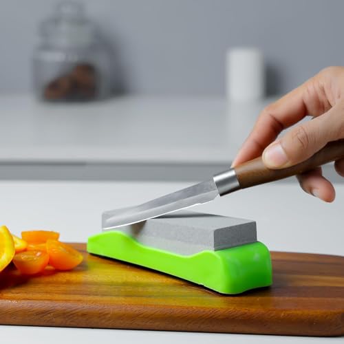 Zoov Sharpening Stones Whetstone Set with Plastic Base & Non-Skid Bottom – Knife & Tool Sharpener | 1Pcs - Image 2