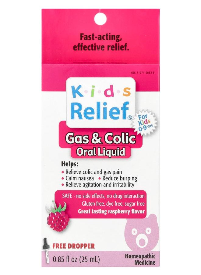 Kids Relief® Gas & Colic Oral Liquid For Kids 0-9 Yrs Raspberry 0.85 fl oz (25 ml) - pzsku/Z7546146823158EBC25BEZ/45/_/1729515265/f1effd74-e6a5-4f78-b478-a9ba43574d3e