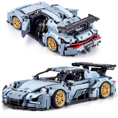HIGH GODO Technic Car Building Blocks Set for Adults 1465 Pieces 114 Super Sports Vehicle Model Building Kits Racing Car Collectible Gifts for Men Teenagers Boys Aged 12 - Image 1