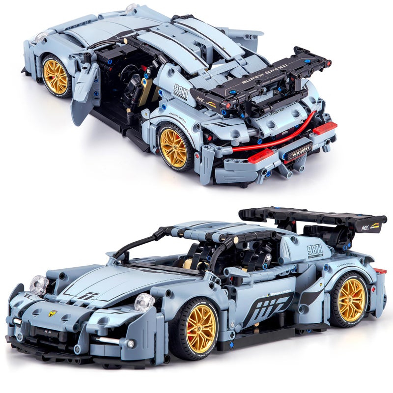 HIGH GODO Technic Car Building Blocks Set for Adults 1465 Pieces 114 Super Sports Vehicle Model Building Kits Racing Car Collectible Gifts for Men Teenagers Boys Aged 12 - Image 2