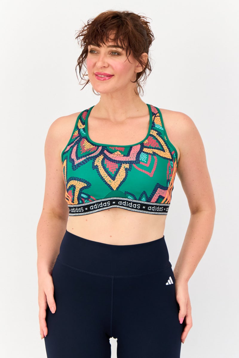Adidas Women Sportswear Fit Lightly Padded Training Sports Bra, Multicolor - Image 1