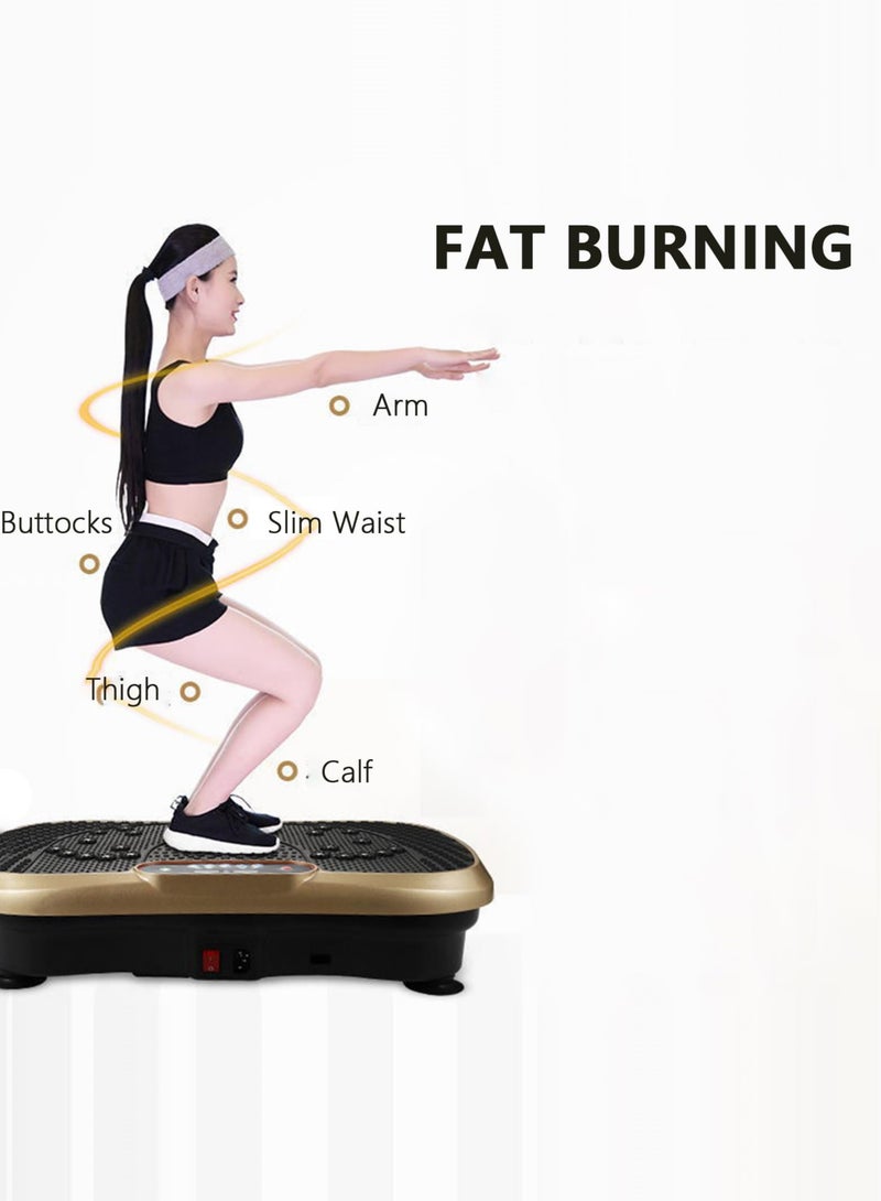 Arabest Vibration Plate Exercise Machine, Vibration Fitness Exercise Machine for Home Use, Whole Body Motion Vibration Platform for Weight Loss & Toning, With Remote Control & Balance Straps, 400lb Max Load - Image 2