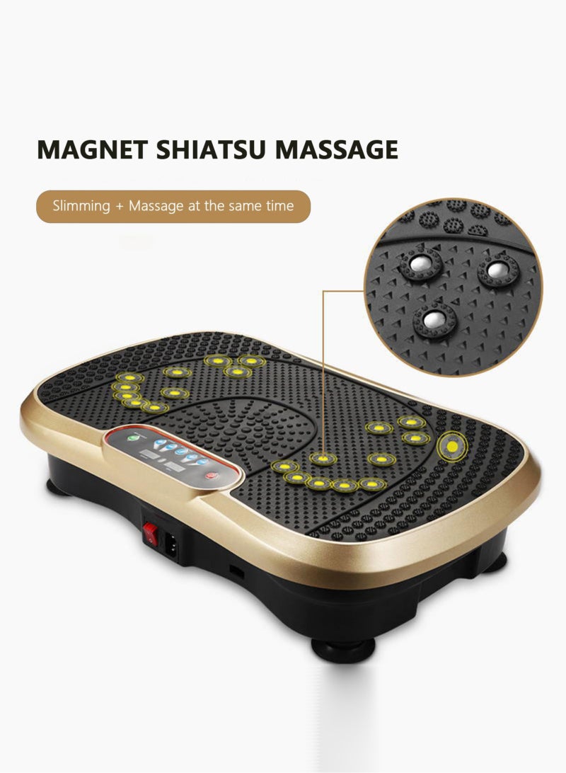 Arabest Vibration Plate Exercise Machine, Vibration Fitness Exercise Machine for Home Use, Whole Body Motion Vibration Platform for Weight Loss & Toning, With Remote Control & Balance Straps, 400lb Max Load - Image 4