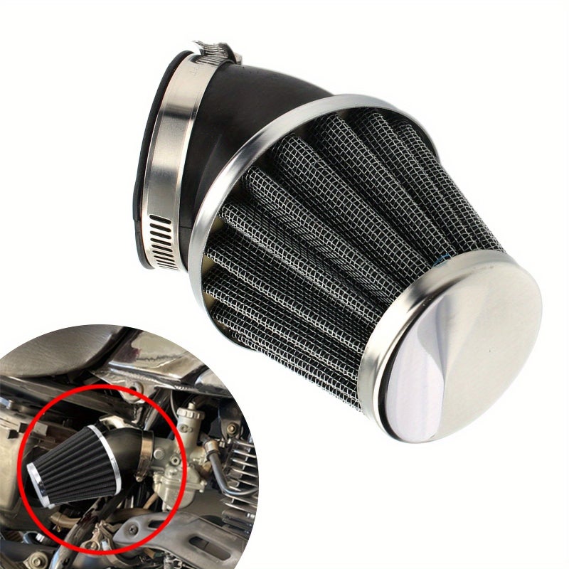 Modified Air Filter 42mm Durable Mushroom Head Motorcycle Oval Air Filter 45 Degree Bend - Image 5
