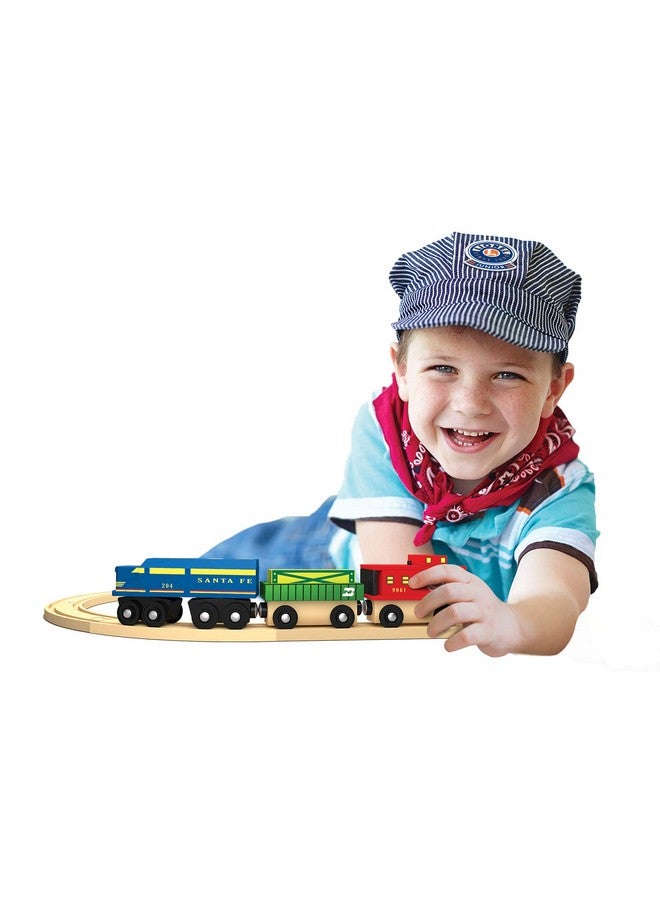 MasterPieces MasterPieces Wood Train Sets - Lionel Santa Fe Cargo 3 Piece Train Set - Officially Licensed Toddler & Kids Toy Assorted  - Image 4
