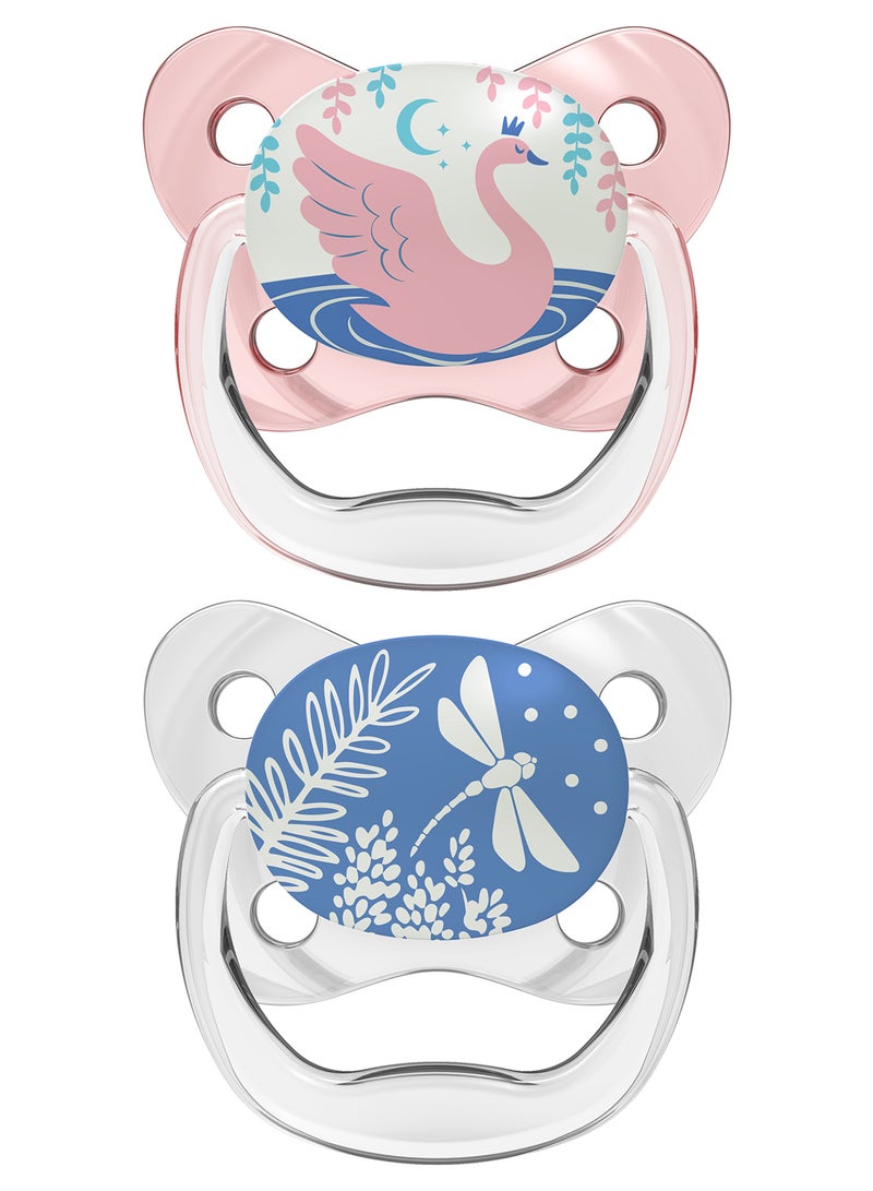 Dr. Brown’s Glow In The Dark Butterfly Shield Pacifier, Pack Of 2 - Image 1