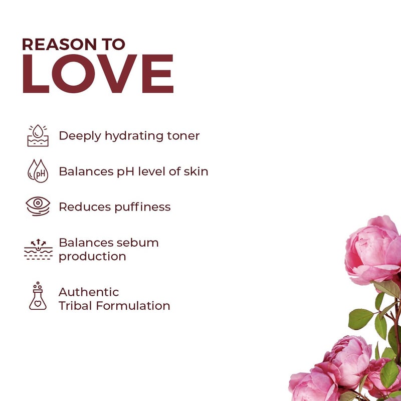The Tribe Concepts Godavari Rose Mist Face Toner Pure Distilled Rose Water For Hydration Brightening Even Skin Tone 100 ml Pack of 1 - Image 2