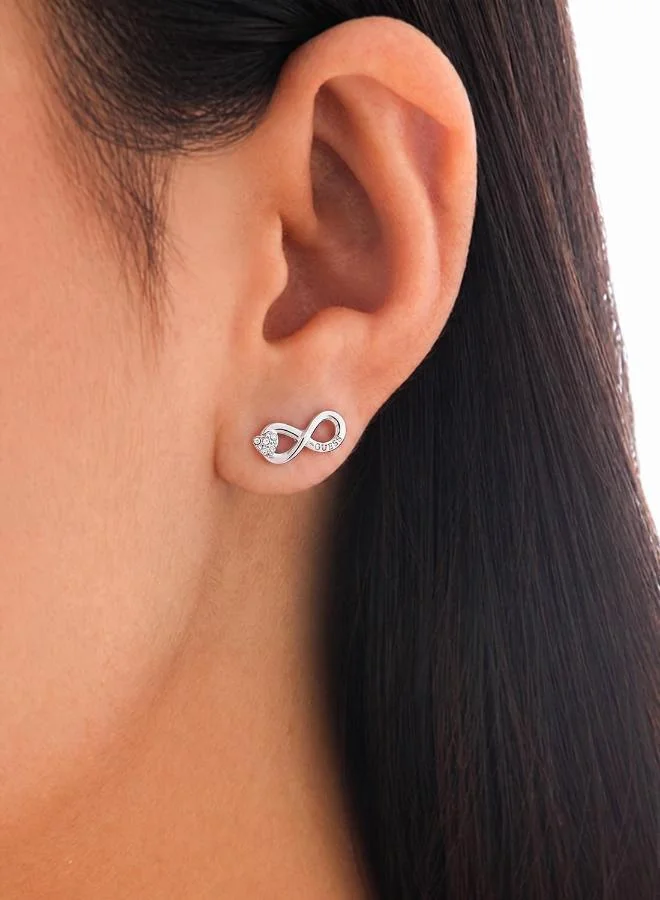 Guess  Infinity Stud Earrings for Women | Best Price UAE