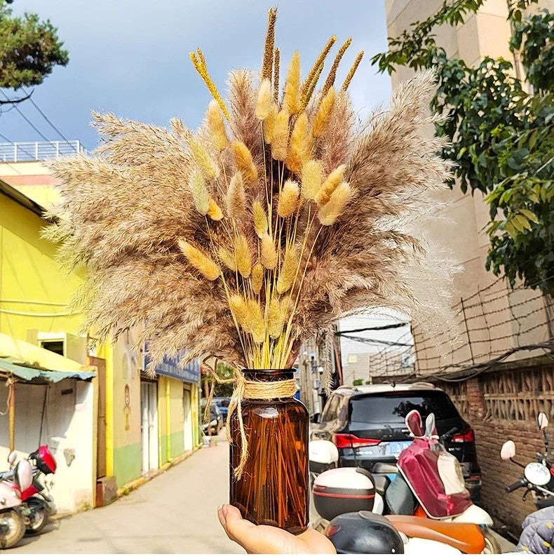 Bluejw A-552 Natural Pampas Decor - Fluffy Dried Pampas Grass Bouquet - Boho Home Decor Dried Plants - 45\ Tall
" - Image 1