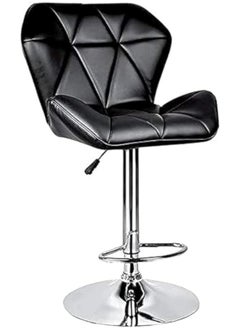 Sweet Furniture Tall Black Leather Bar Stool – High Chair for Kitchen or Bar 
