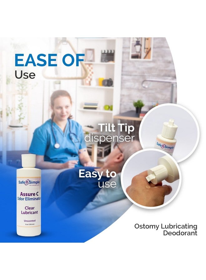 Safe n' Simple Safe n' Simple Assure C - Clear Lubricating Ostomy Pouch Deodorant - Colostomy Bag Odor Eliminator - Colostomy Deodorizer Lubricant - 8 Fluid Ounce Drops  - Image 3