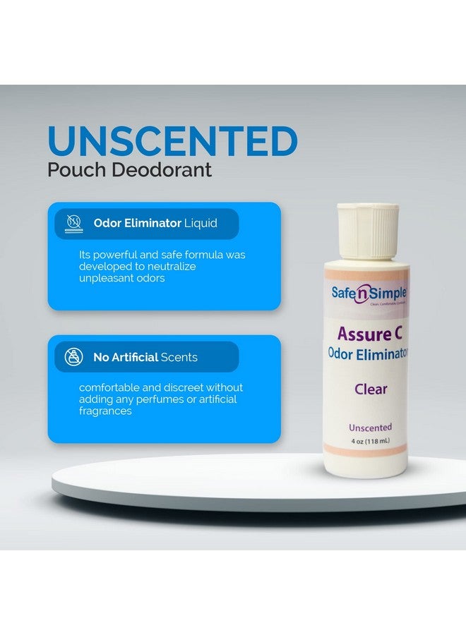 Safe n' Simple Safe n' Simple Assure C - Clear Lubricating Ostomy Pouch Deodorant - Colostomy Bag Odor Eliminator - Colostomy Deodorizer Lubricant - 8 Fluid Ounce Drops  - Image 4