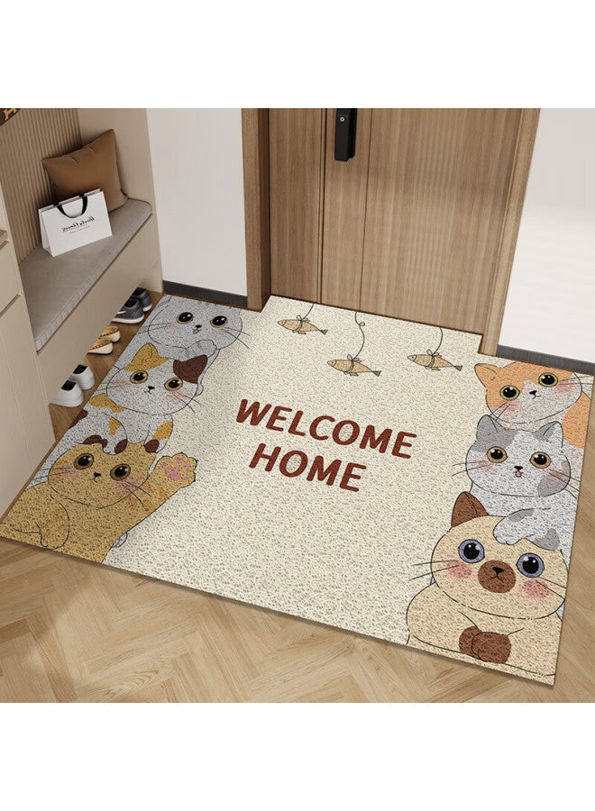 Yishang Cartoon Entrance Door Mat, Entryway Doormat, Loop Mat For Home Use, Dirt-resistant Foot Mat, Fun Carpet - Image 3