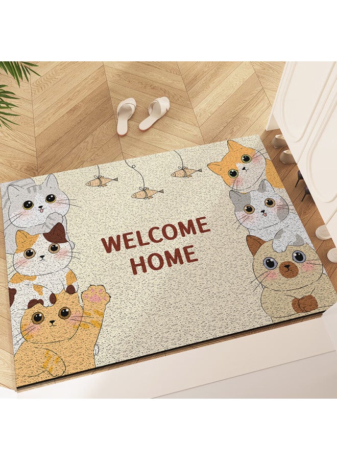Yishang Cartoon Entrance Door Mat, Entryway Doormat, Loop Mat For Home Use, Dirt-resistant Foot Mat, Fun Carpet - Image 2