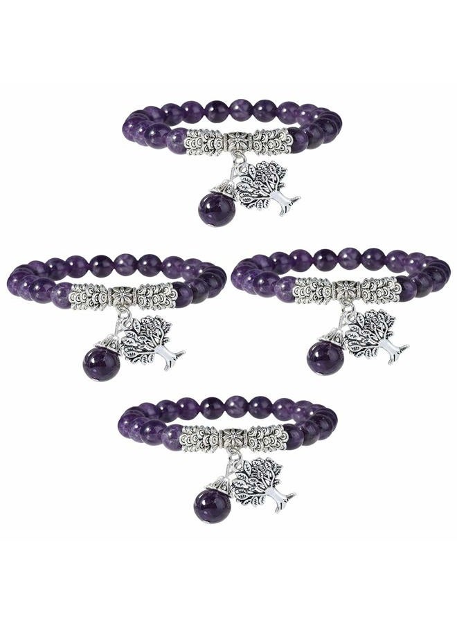 Nupuyai Handmade Crystal Stone Bracelet for Unisex, Stretchy 7 Chakra Wrist Bracelet for Women and Men - Image 3