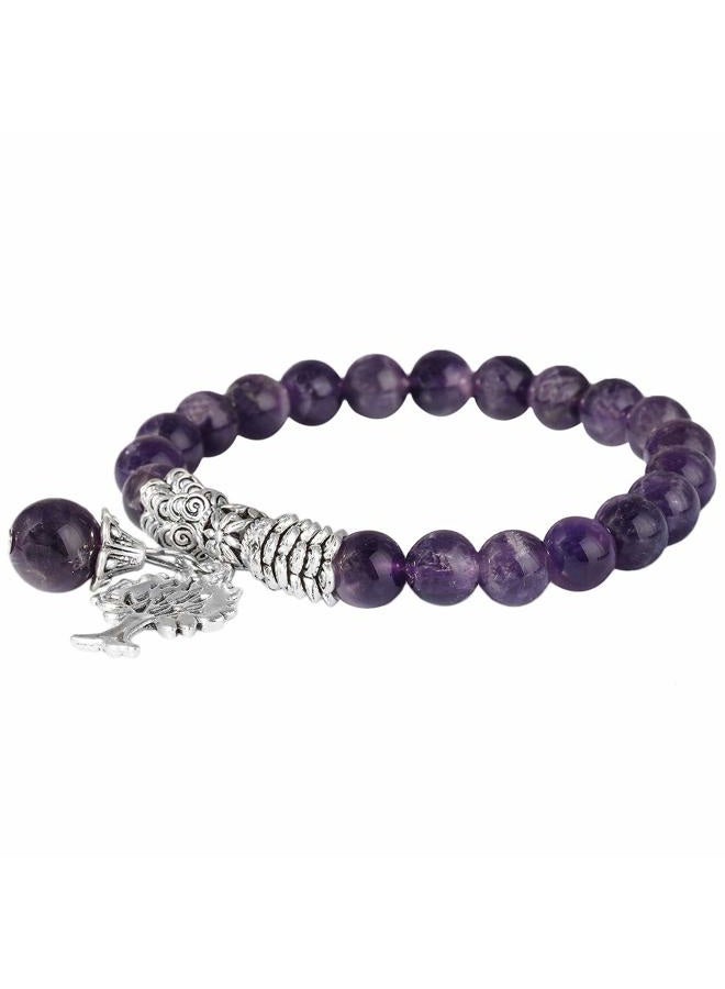 Nupuyai Handmade Crystal Stone Bracelet for Unisex, Stretchy 7 Chakra Wrist Bracelet for Women and Men - Image 2