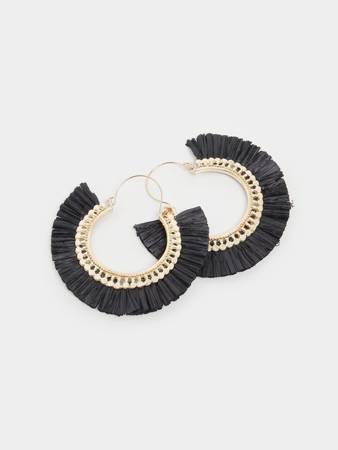 Styli Styli Tasseled Textured Boho Earrings  - Image 4
