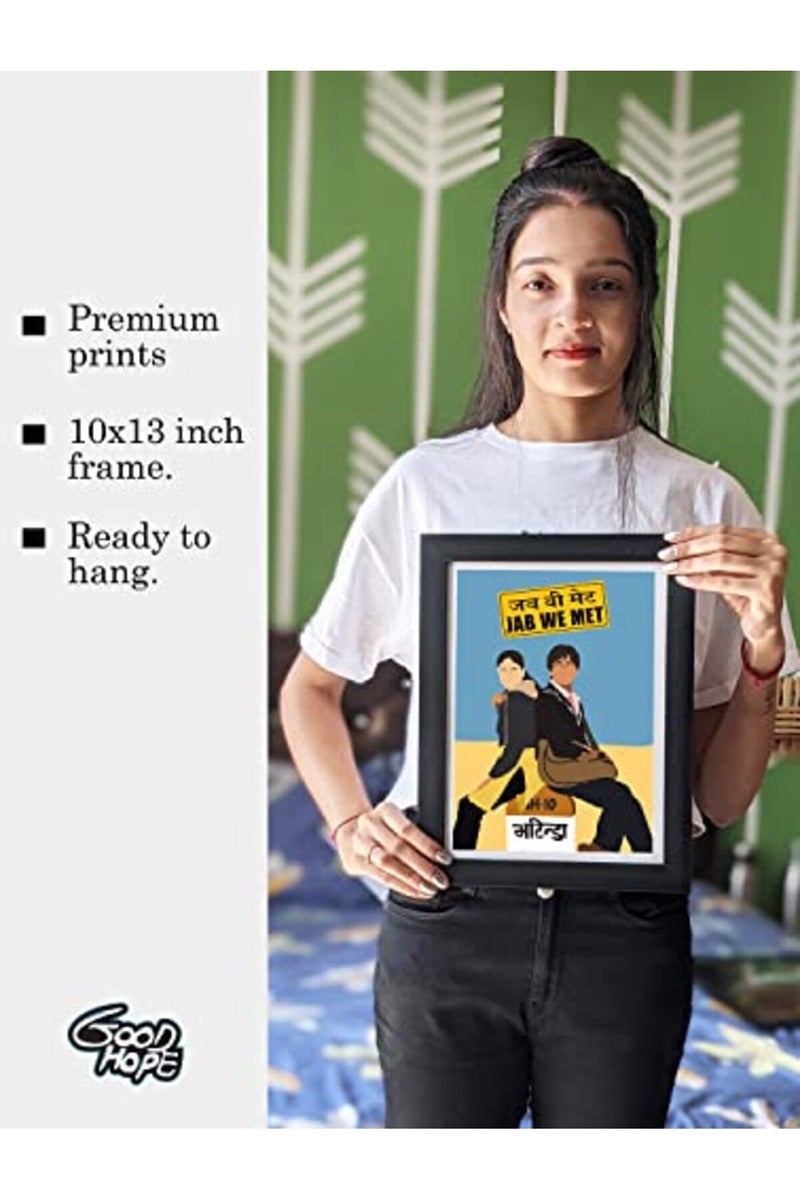 GRAY WALL Jab We Met Minimal Art Framed Poster - Image 5