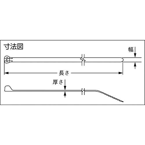 Panduit Bt2S-M0 Cable Tie  Metal Barb  Standard  Weather Resistant Nylon 6.6  8.0-Inch Length  Black (1 000-Pack) - Image 5