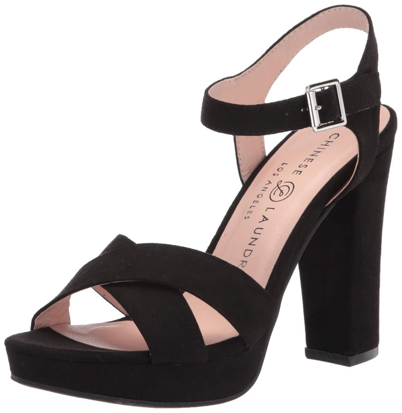 Chinese Laundry Women's Always Heeled Sandal, Black, 9.5 - Image 1