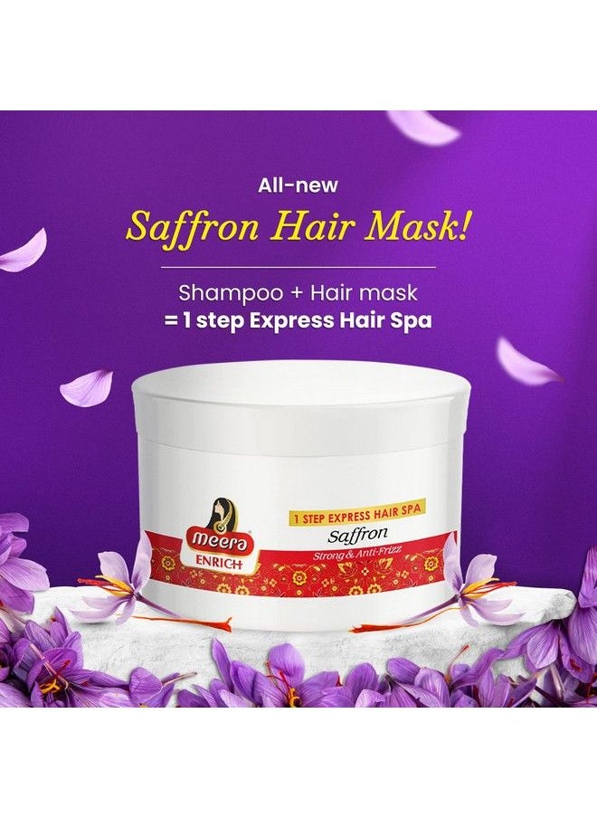 MEERA - Enrich 2 In 1 Shampoo & Hair Mask For Strong & Frizz Free Hair 1 Step Express Hair Spa Enriched With Kashmir'S Saffron 200Ml - Image 1