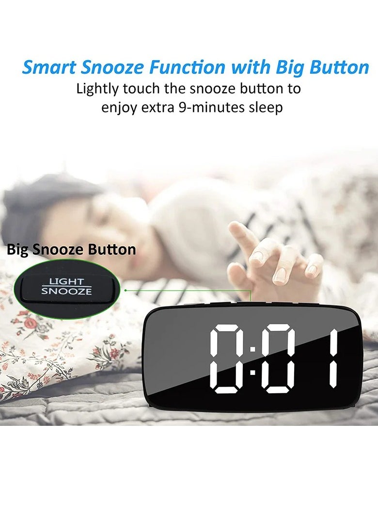 AROAQ - Alarm Clock With Vibrator, Durable Super Loud Vibrating Alarm Clock With Bed Shaker, Portable Multifunctional Dual Usb Alarm Device With Smart Snooze Function, (1pc, Black) - Image 1
