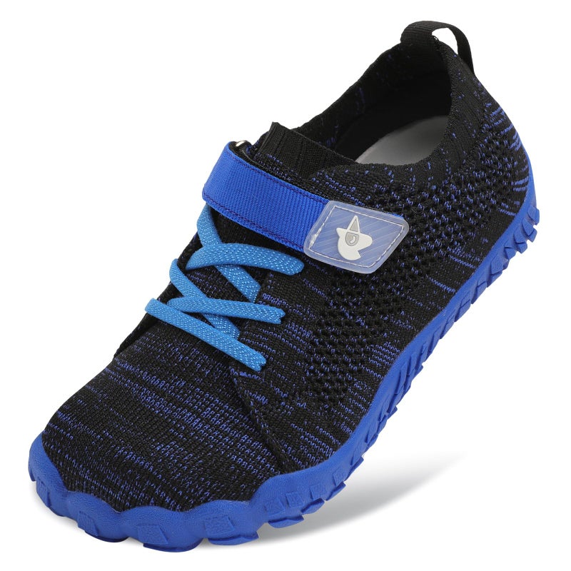 LeIsfIt Kids Shoes Girls Boys Wide Shoes Kids Barefoot Sneakers Lightweight Hiking Shoe for Toddler Little Big Kid Blue 2 Big Kid - Image 1