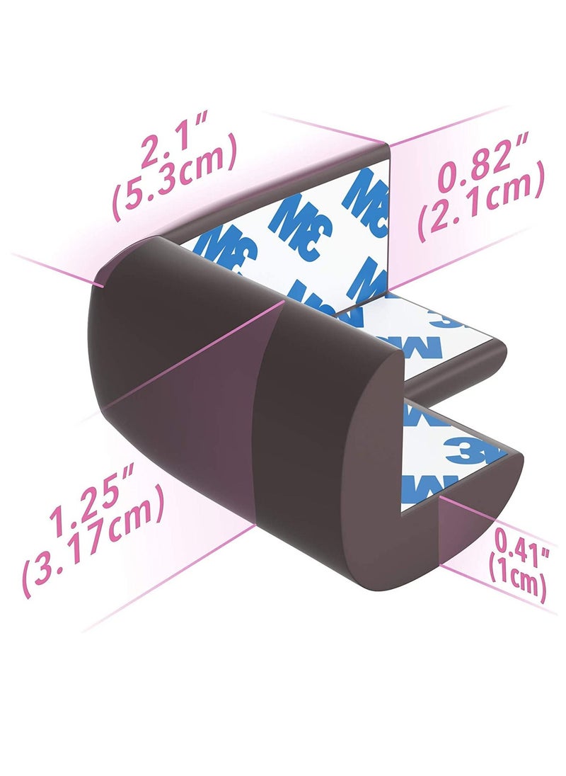 PAMEER Soft Baby Proofing Corner Guards & Edge Protectors Pre-Taped Table Corner Protector Child Safety Furniture Bumper Sharp Corner Cushions 8 Pack  - Image 4