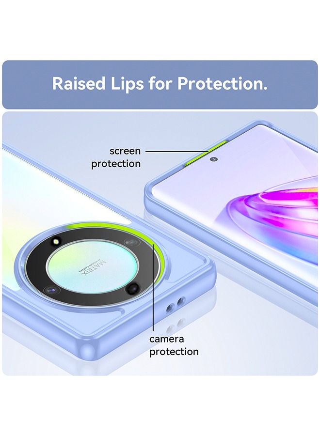 Honor X9A Case Cover Protector Back Accessories with Comfortable Touching Anti-Scratch Slim Stylish TPU Shock Absorption Protective Protection For Honor X9A Blue - Image 3