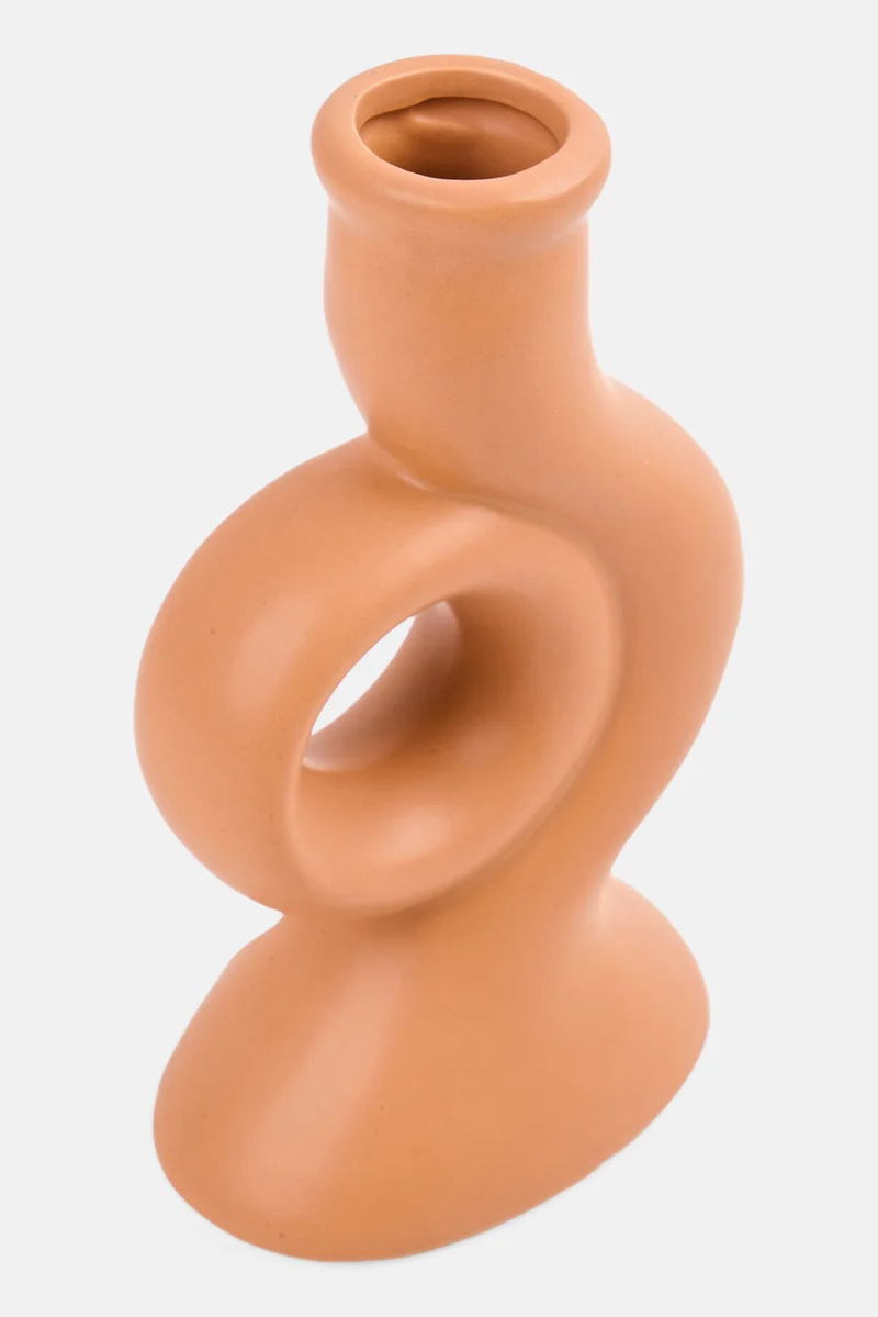 Muy Mucho Ceramic Vase Decor, Tan