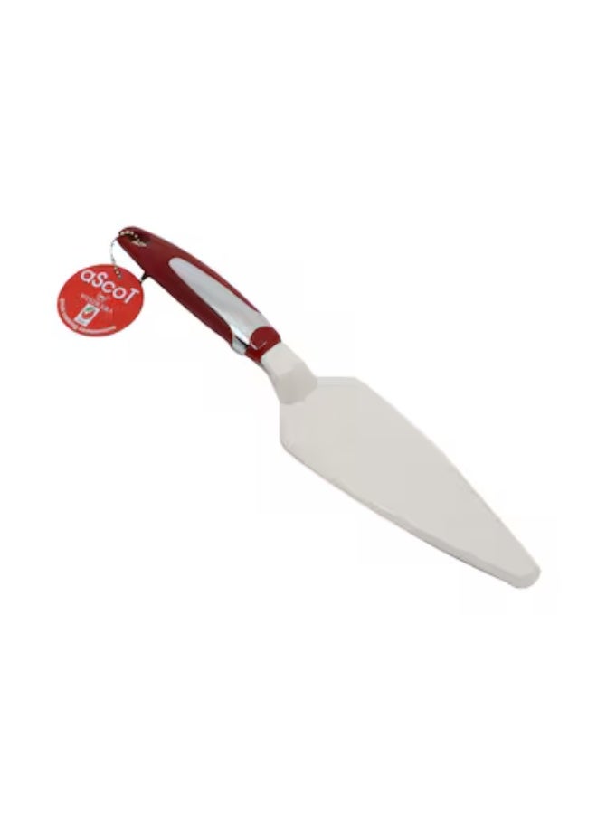 آسكوت ملعقة تقديم الكيك من النايلون من أسكوت، طول 29 سم، أحمر/أبيض - Image 2