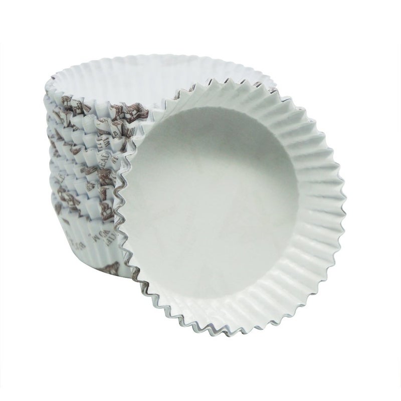 Enlynn Disposable Ruffled Round Shape NonStick Paper Baking Cup Pack of 100 35