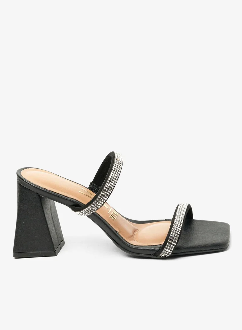 فيزانو صنادل بكعب عريض للنساء - صنادل أنيقة بكعب عالٍ للارتداء اليومي