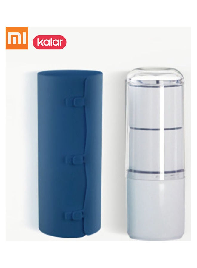 NIBEMINENT Portable Outdoor Picnic Food Storage Container Blue Box 25 x 9 9cm - Image 1