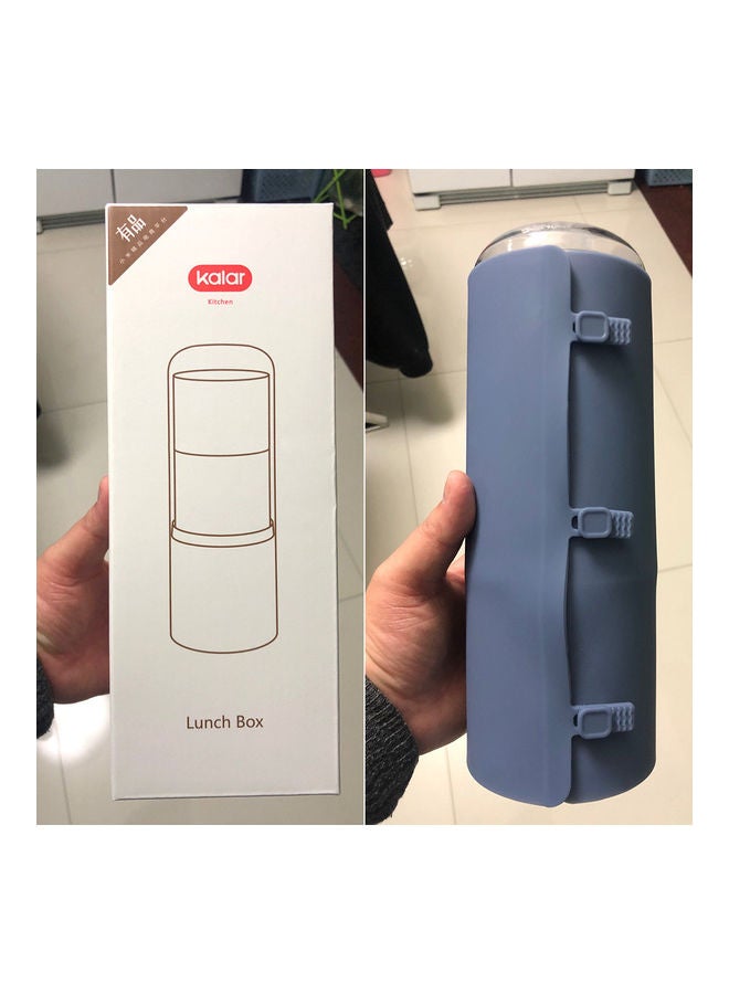 NIBEMINENT Portable Outdoor Picnic Food Storage Container Blue Box 25 x 9 9cm - Image 2