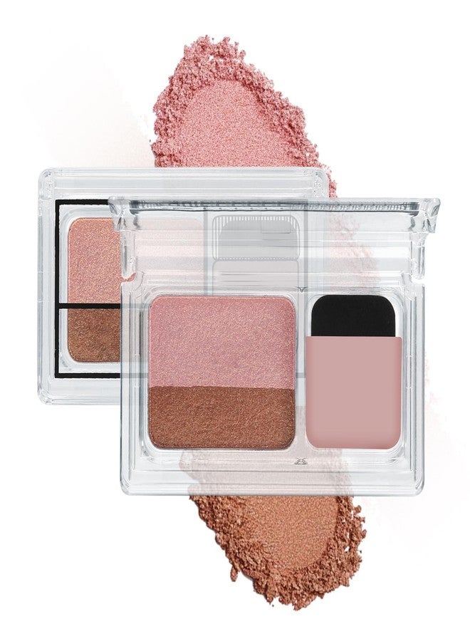 Apooliy Dual-Color Eyeshadow Palette with Applicator,Waterproof Eye Shadow,Shimmer Eye Makeup Palette,Long Lasting - Image 1