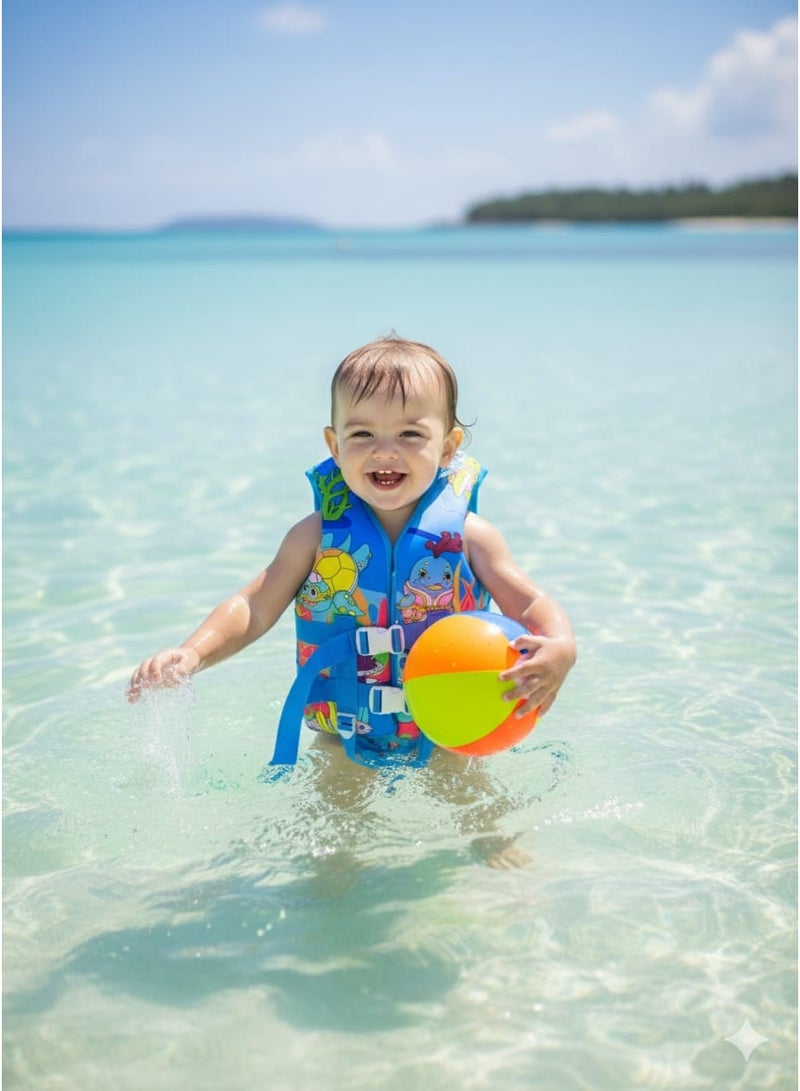 REBENUO Kids Swim Vest, Toddler Swim Vest, Kids Swim Vest for 2-4 Years Old Children for Swimming at the Beach/Pool, X Small Size - Image 4