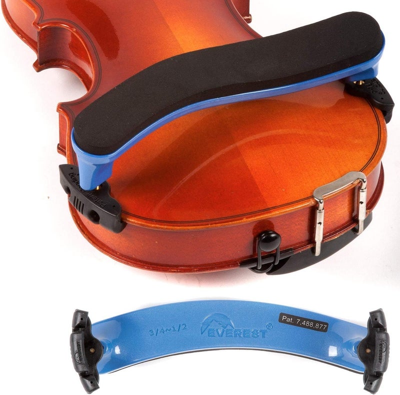 Everest Spring Collection Violin Rest Blue 3/4-1/2 - Image 3