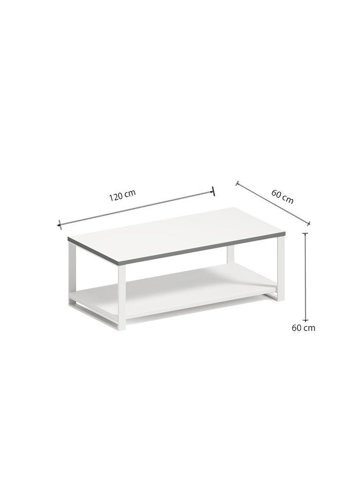 Neo Front Office Coffee Table – Square Centre Table, 120x60x60 cm – TC-030-Big - Image 4