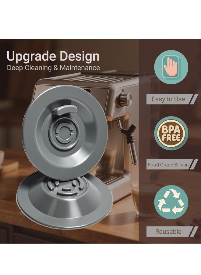 2 Pack 54mm Espresso Backflush Cleaning Disc for Breville Espresso Machines - 54mm Backflush Disc Compatible with Breville BES870XL/ BES878BSS/ BES880/ BES840XL/ BES810BSS - Image 3