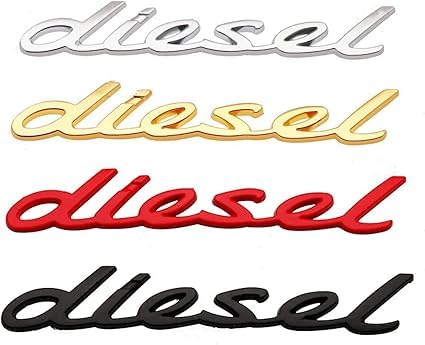 OAN Diesel Emblem Self-Adhesive Sticker for Car Fuel Tank (Red Italic) - Image 5