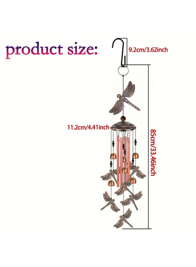 1 PC Dragonfly Wind Chime Decor for Home Garden Patio - Image 3