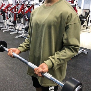 Muscle fashion brand loose fitness clothes casual training sportswear long-sleeved T-shirt pullover sweater thin men Army Green Light version - pzsku/Z75479EFB35CC866C85C7Z/45/1746200027/32663c21-4d93-49de-80dd-09c683ec4540