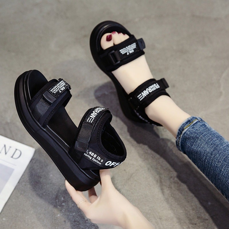 2023 Summer Roman Beach Shoes 2022 Summer New Women's Sports Style Sandals Student Platform Women's Shoes Magic - Image 4