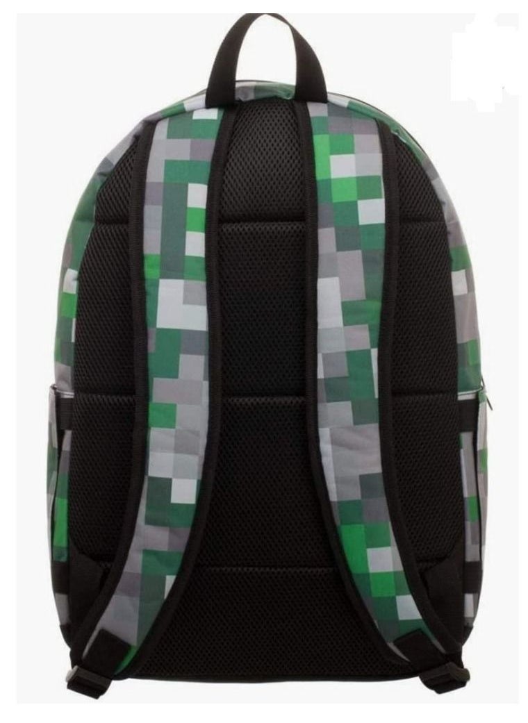 Furtey - Allover Case Minecraft Print Backpack Bookbag For Kid School Student Traveling Birthday Gift - Image 1