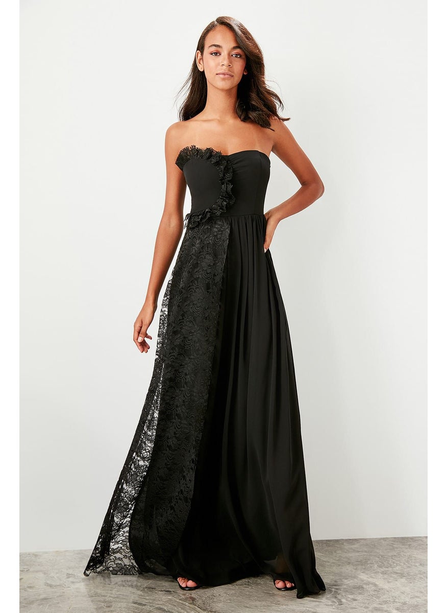 trendyol - Lace Detail Bandeau Dress - Image 1
