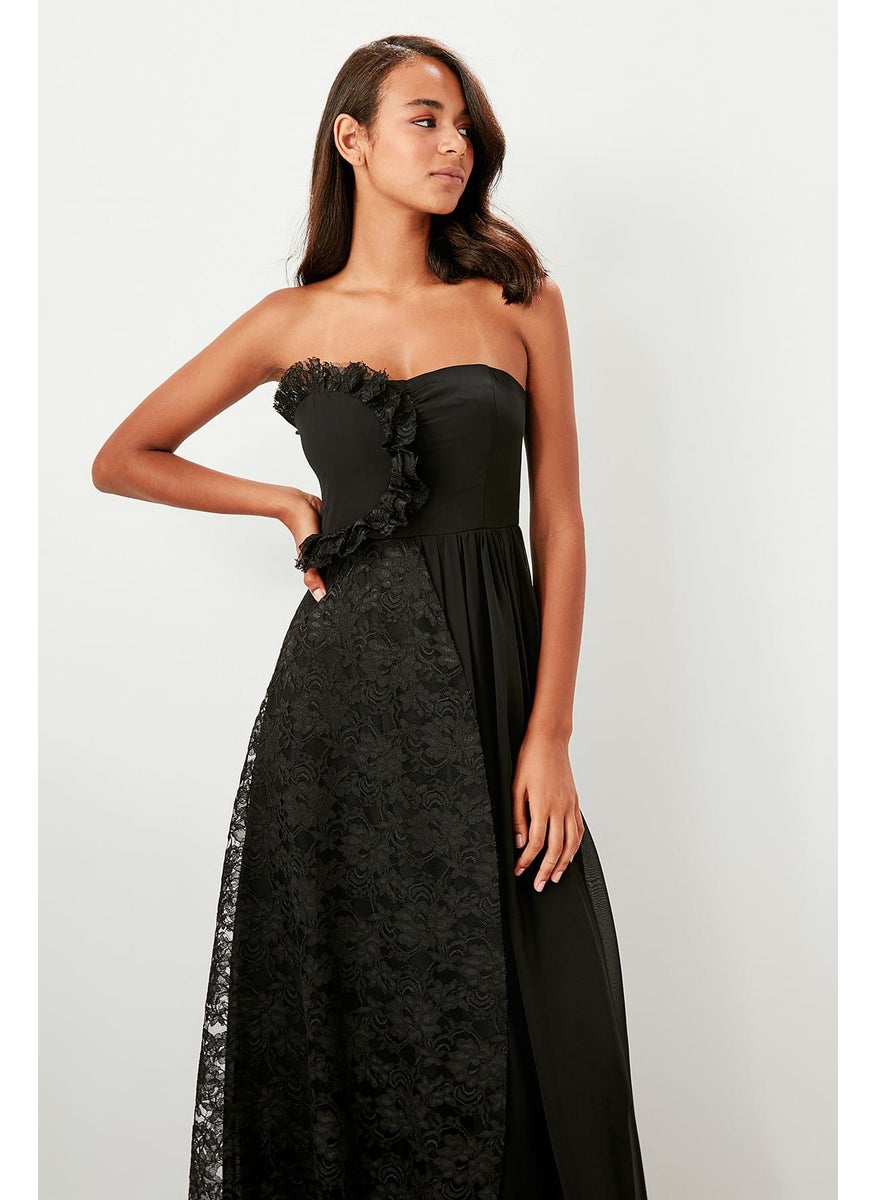 trendyol - Lace Detail Bandeau Dress - Image 1
