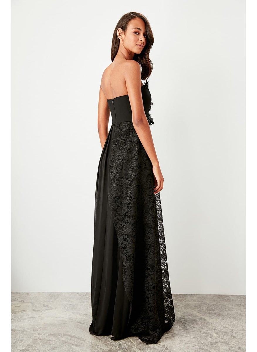 trendyol - Lace Detail Bandeau Dress - Image 1