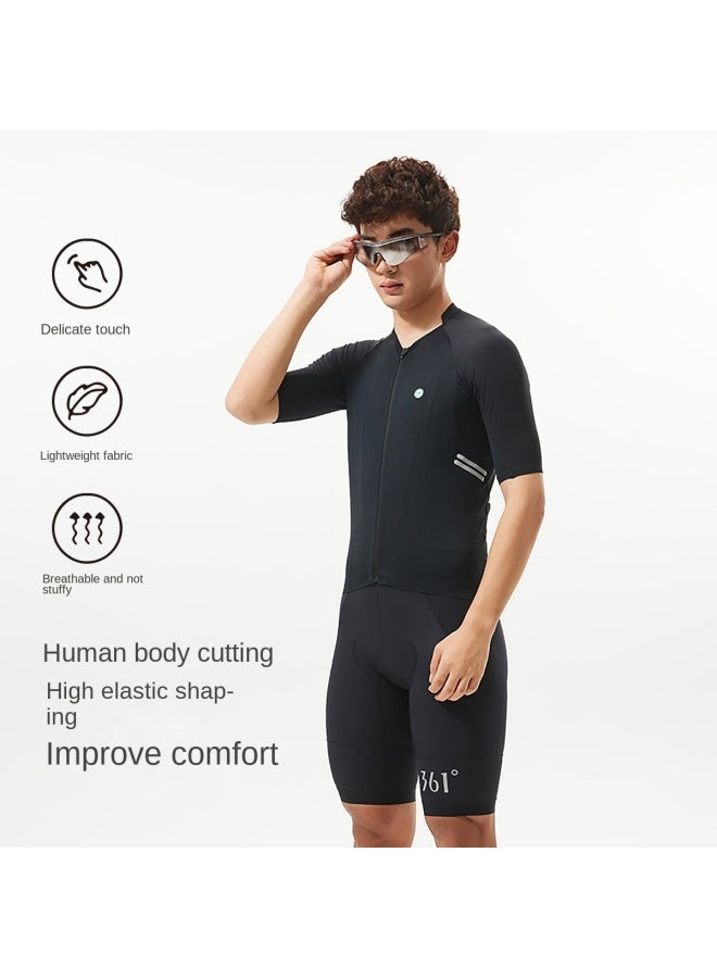 Men's Cycling Jersey - Tight-fitting Short Sleeve T-shirt For Road Biking And Running, Slim-fit Top - Image 3